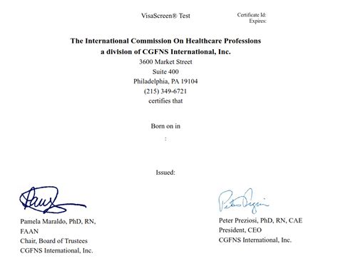 VisaScreen® • CGFNS International, Inc. • Accredible • .